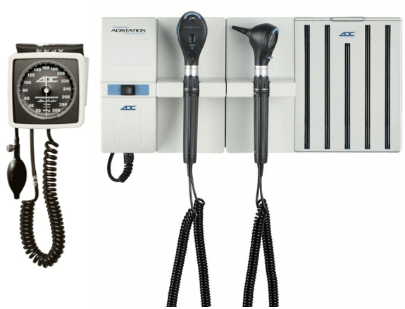 5610L-37 SET DE DIAGNÓSTICO DE PARED CON PORTA ESPECULAS Y TENSIÓMETRO - Imagen 1