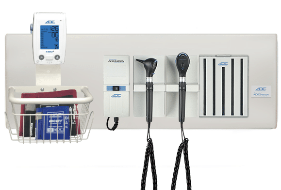 5610l-38W SET DE DIAGNÓSTICO DE PARED CON PORTA ESPECULAS, TENSIÓMETRO DIGITAL Y SOPORTE DE PARED - Imagen 1